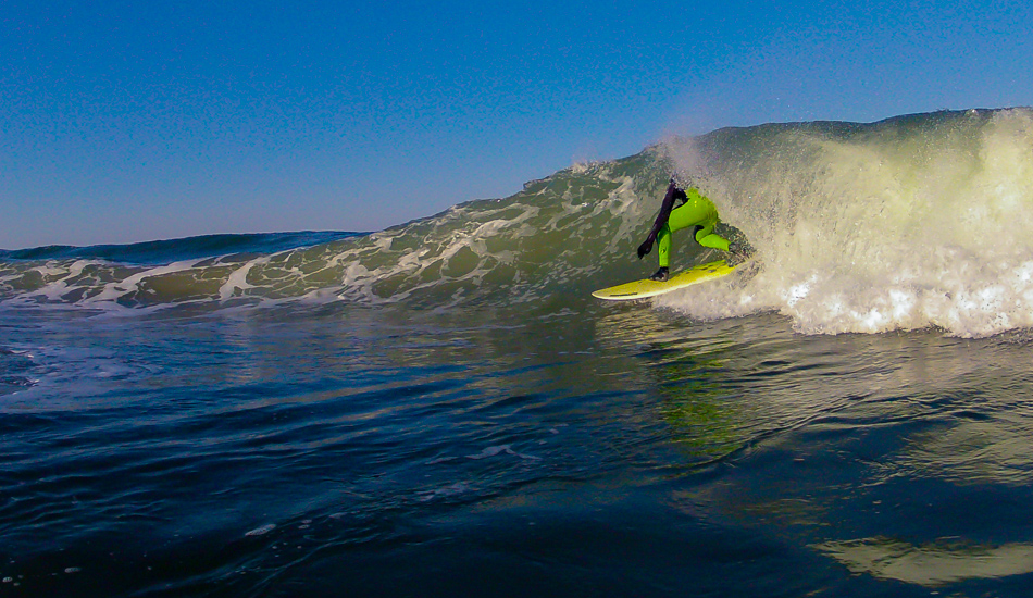 Heavy suits. Boots. Gloves. Hoods. Max Lingg will tell you it\'s all worth it for a few winter waves on the Outer Banks.